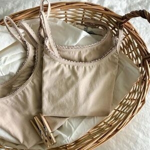 Adorned Organics Lace Trim Tank